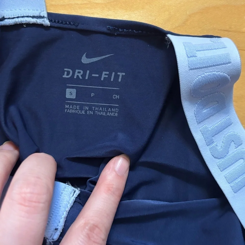 Nike Just Do It Loose Fit Tank Top Womens Size Small Navy Blue Dri-fit Active
